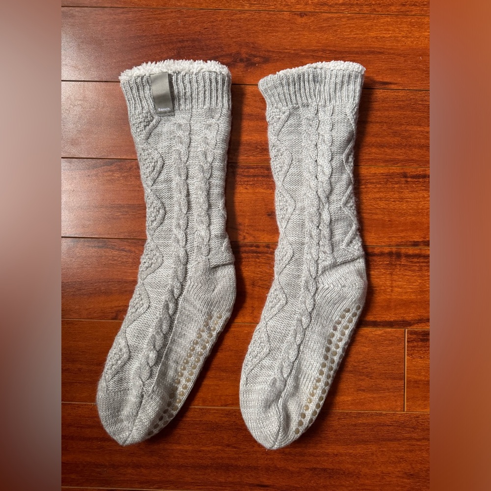 Bench Grey Reading Socks